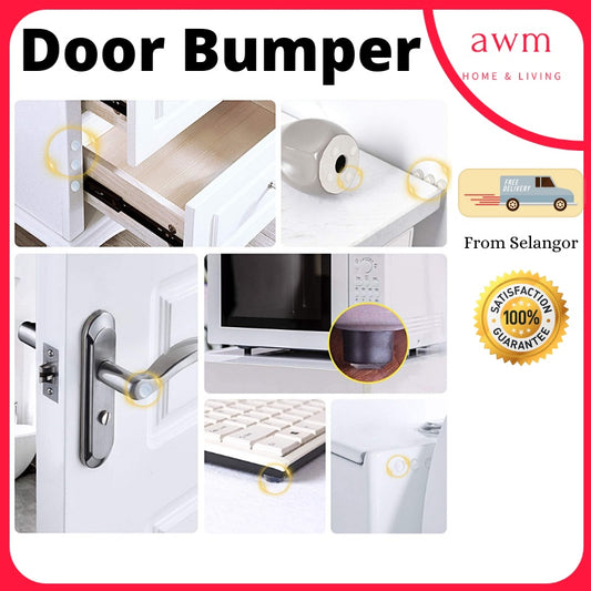 AWM Clear Rubber Glass Cabinet Drawer Door Bumper Guard Pad Transparent Noise Dampening Anti Collision Door Stopper 防撞胶粒
