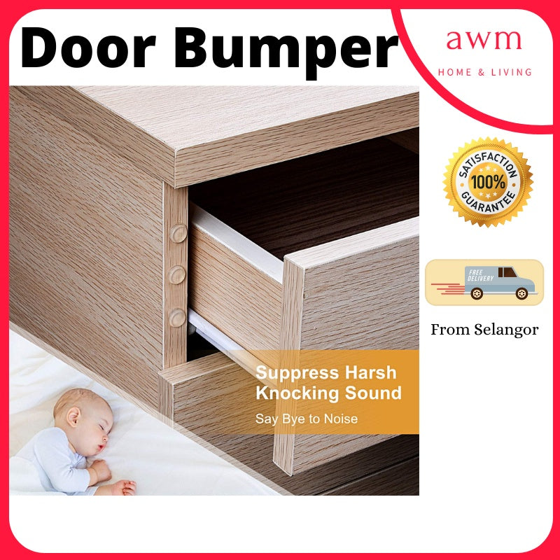 AWM Clear Rubber Glass Cabinet Drawer Door Bumper Guard Pad Transparent Noise Dampening Anti Collision Door Stopper 防撞胶粒