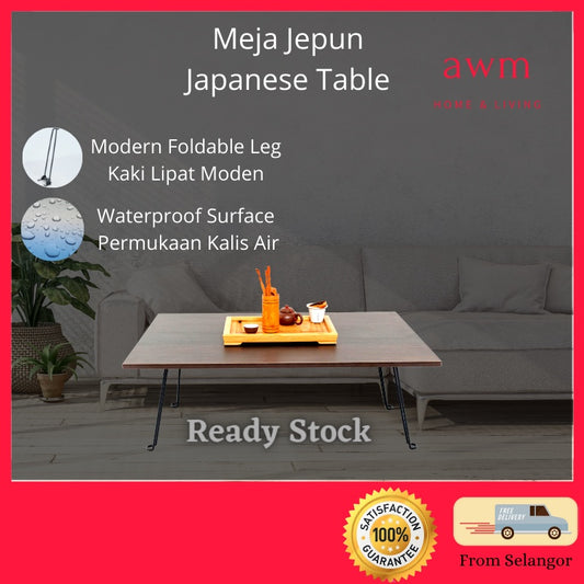 AWM Meja Jepun Murah japanese table foldable meja jepun lipat besar meja jepun makan rendah Japanese meja coffee home