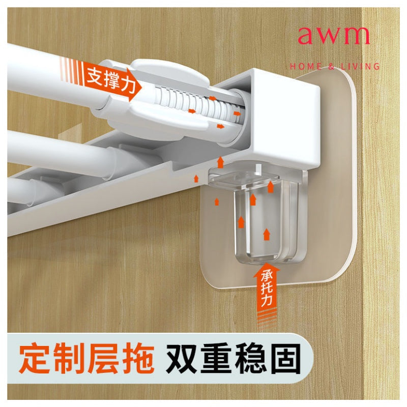 AWM Cabinet Shelf Support Adhesive Pegs Plastic Kitchen Almari Hanger Sticky Hook Holder Clips Wall Kabinet Support Pin