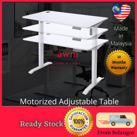 AWM Adjustable Table Height Adjustable Table Standing Desk Motorized Desk Stand Desk Standing Desk Smart Desk Meja
