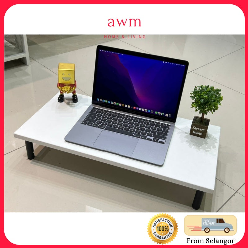 AWM Big  Monitor Stand Raiser Increased Shelf base Big Laptop Stand Table Storage Tray Monitor Stand Riser Rak laptop